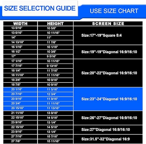 Miniatura 6 de Filtro de pantalla de privacidad para computadora de 24 pulgadas, protector de pantalla de privacidad para colgar compatible con monitor