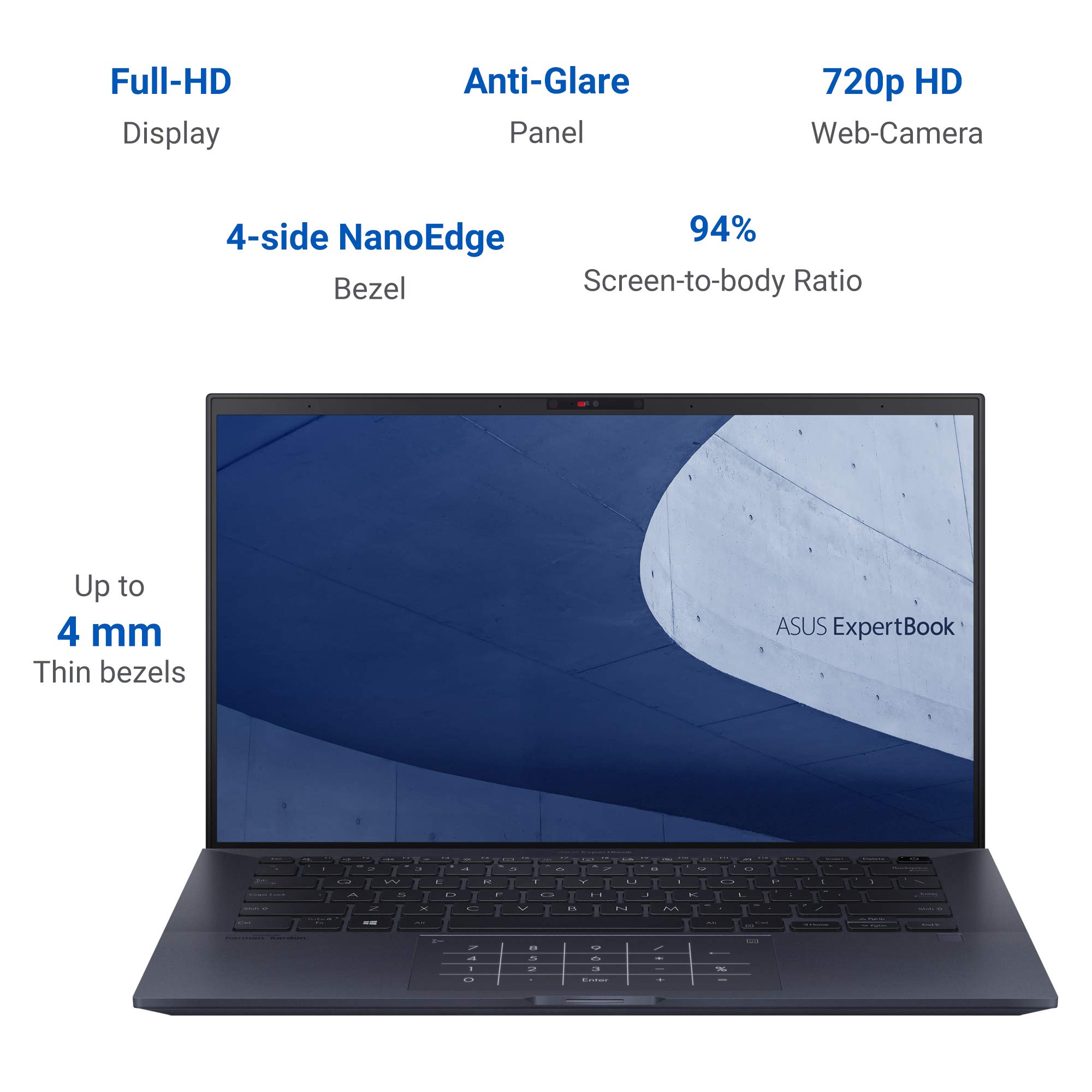 ASUS ExpertBook B9 (B9450FA) 14 inch Notebook(i7-10510U, 16GB, 1TB 