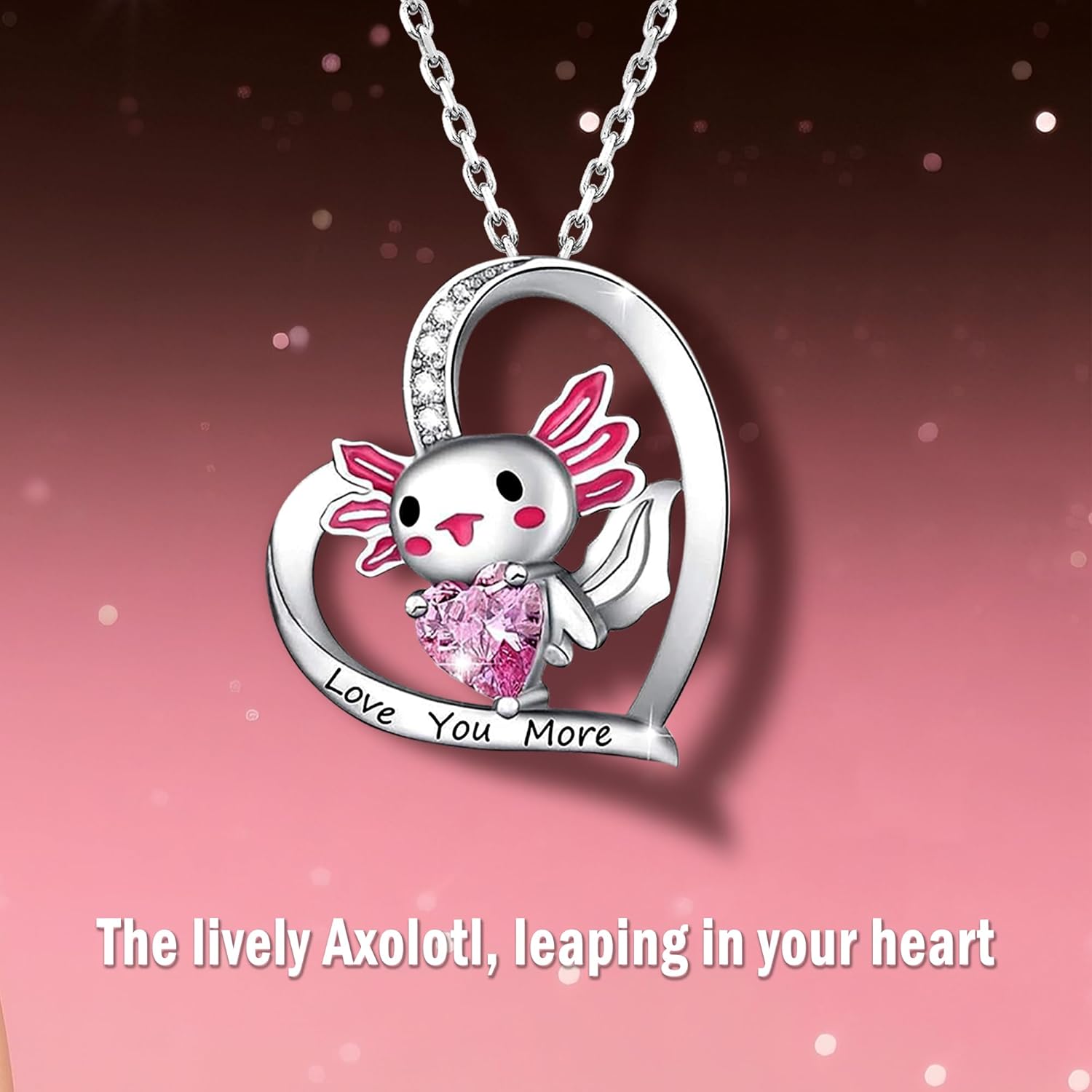 Axolotl Necklace Holiday gift for fashionable ladies - Image 3