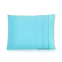 Vista 2 de My First Juego de dos fundas de almohada para niños pequeños se adaptan a almohadas de 12 x 16 pulgadas, color azul