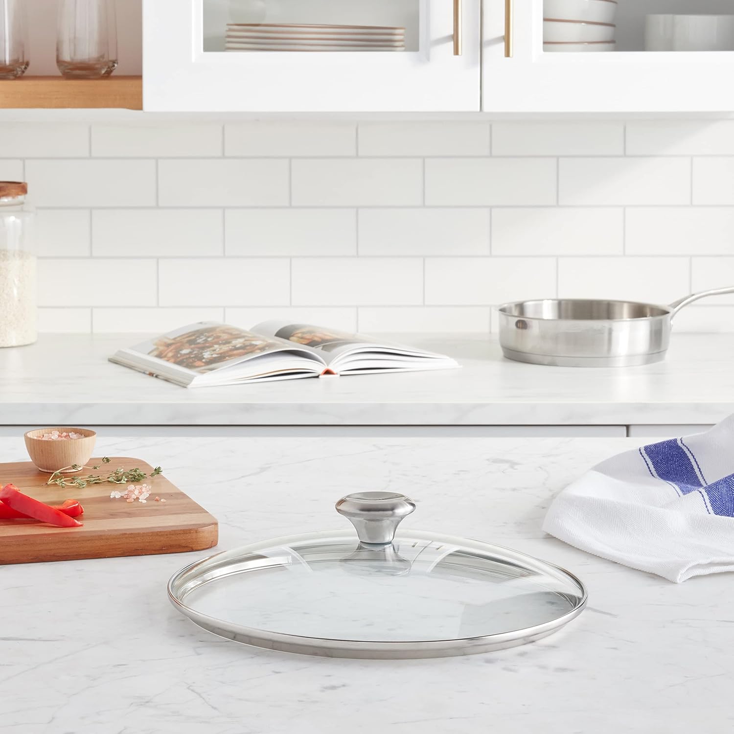 Le Creuset Signature Glass Lid with Stainless Steel Knob, 11" - Image 4