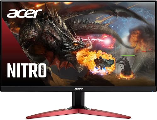 Acer Nitro KG241Y Sbiip - Monitor para juegos VA Full HD (1920 x 1080) de 23.8 pulgadas (1920 x 1080), tecnología AMD FreeSync Premium, Frecuencia