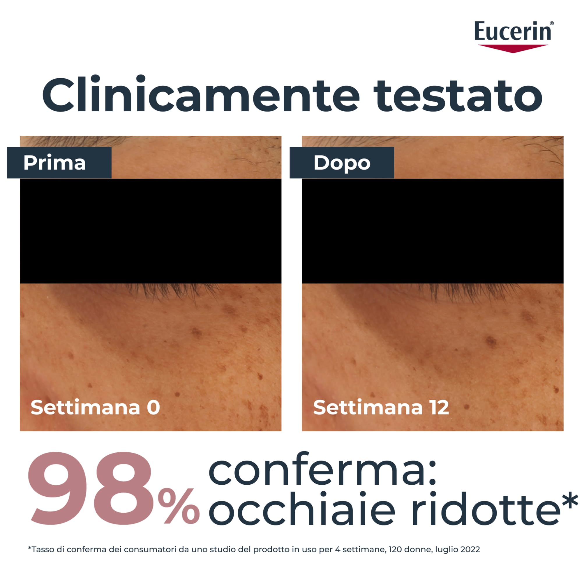 Eucerin Anti-Pigment Contorno Occhi Illuminante Correttore Occhiaie 15 ml, Crema contorno occhi per uno sguardo luminoso, Crema occhiaie brune e bluastre arricchita con Acido Ialuronico