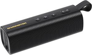 Monster S290 Bluetooth Speaker, Portable Bluetooth Speaker with 30W Loud Stereo Sound, Bluetooth 6.0, 20H Playtime, TWS Pairing, Support AUX/TF Card, IPX6 Waterproof Wireless Speaker for Home, Travel
