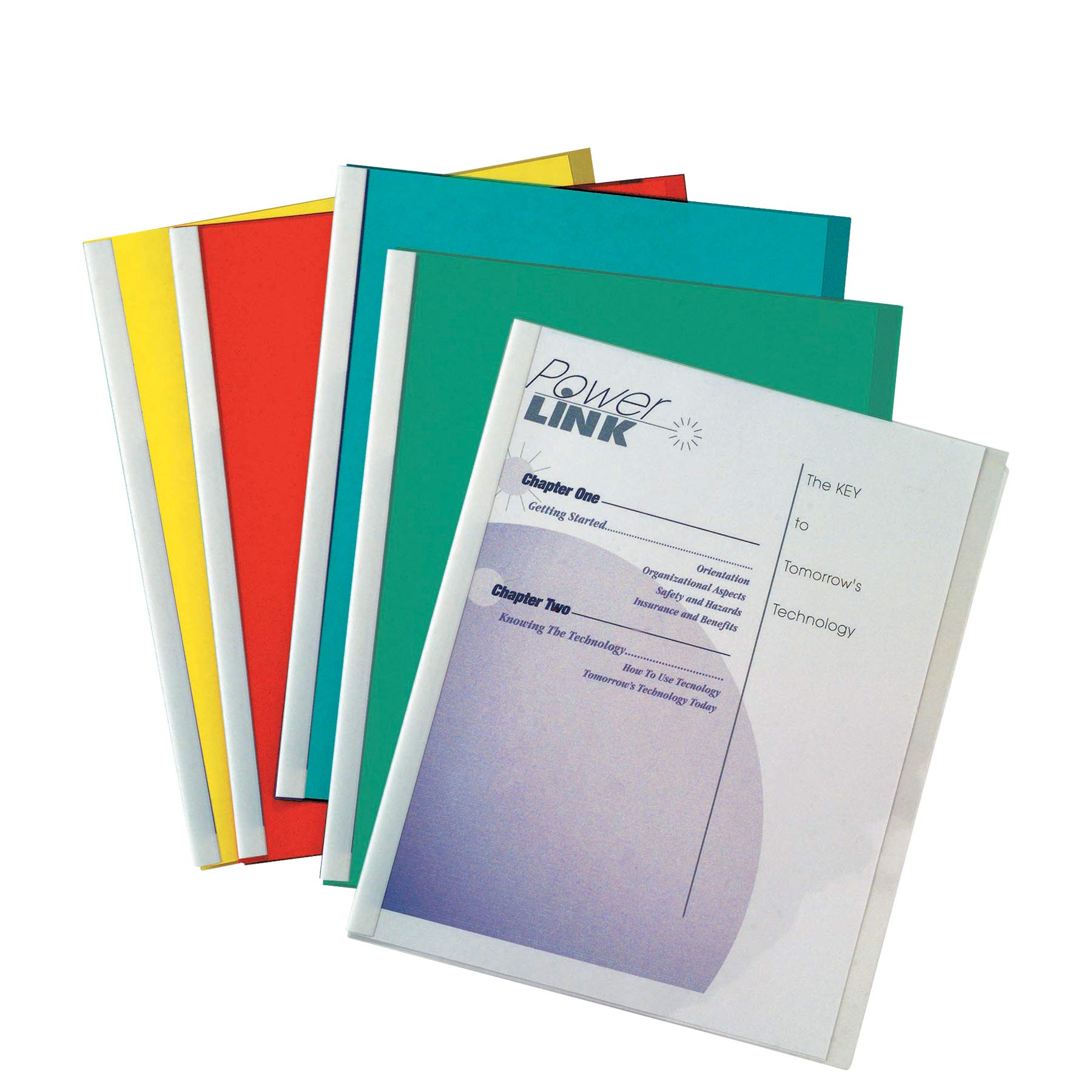 C-line 8.5 x 11 Inch Report Covers avec Reliure Bars - Assorti (Lot de 50)