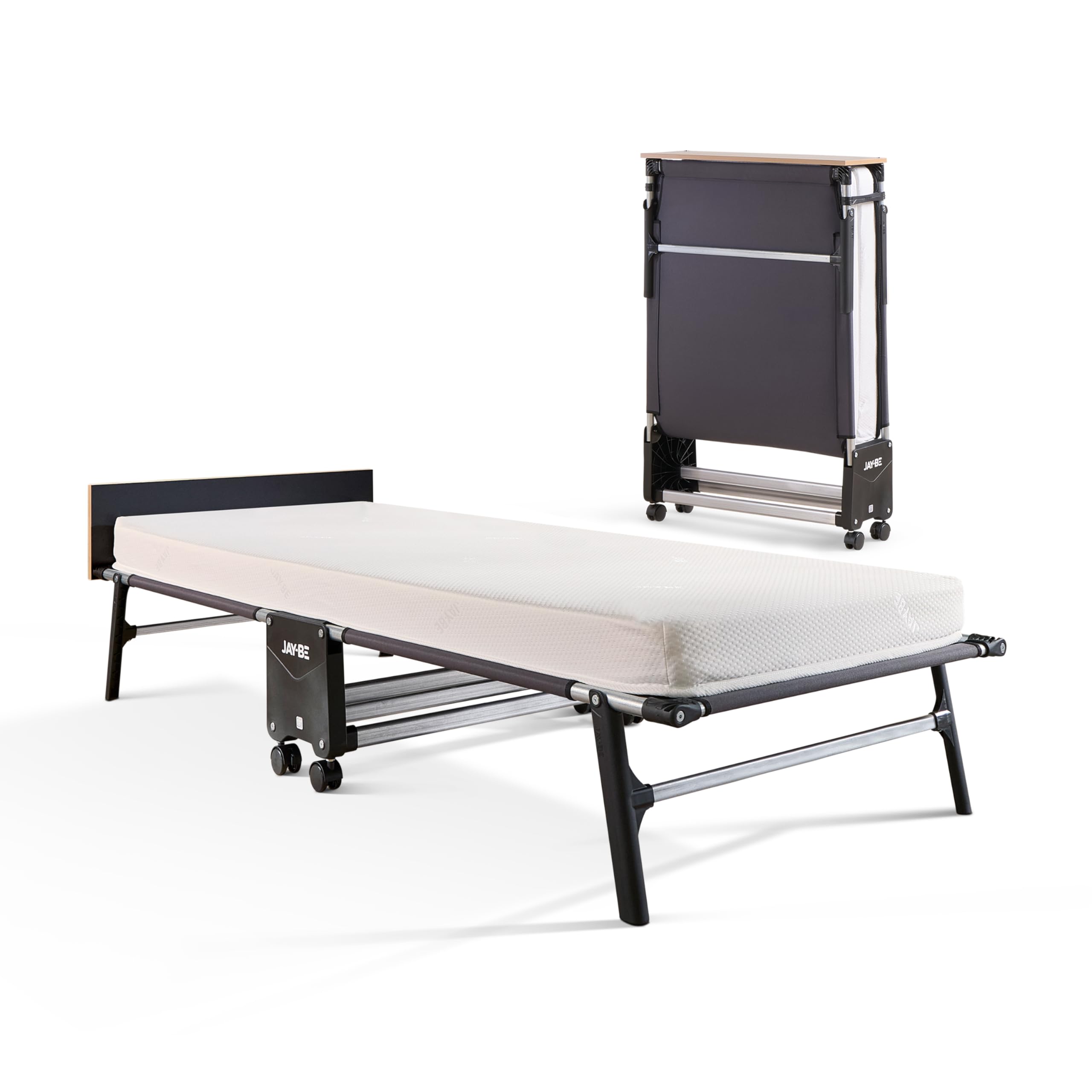 Jaybe Rm80 Rollaway Folding Bed With Memory Mattress, Single
