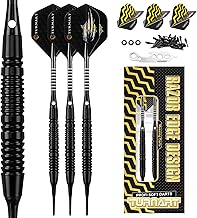 Turnart Plastic Tip Copper Darts 3 x 18 g with Darts for Electronic Dartboard 30 Dart Tips