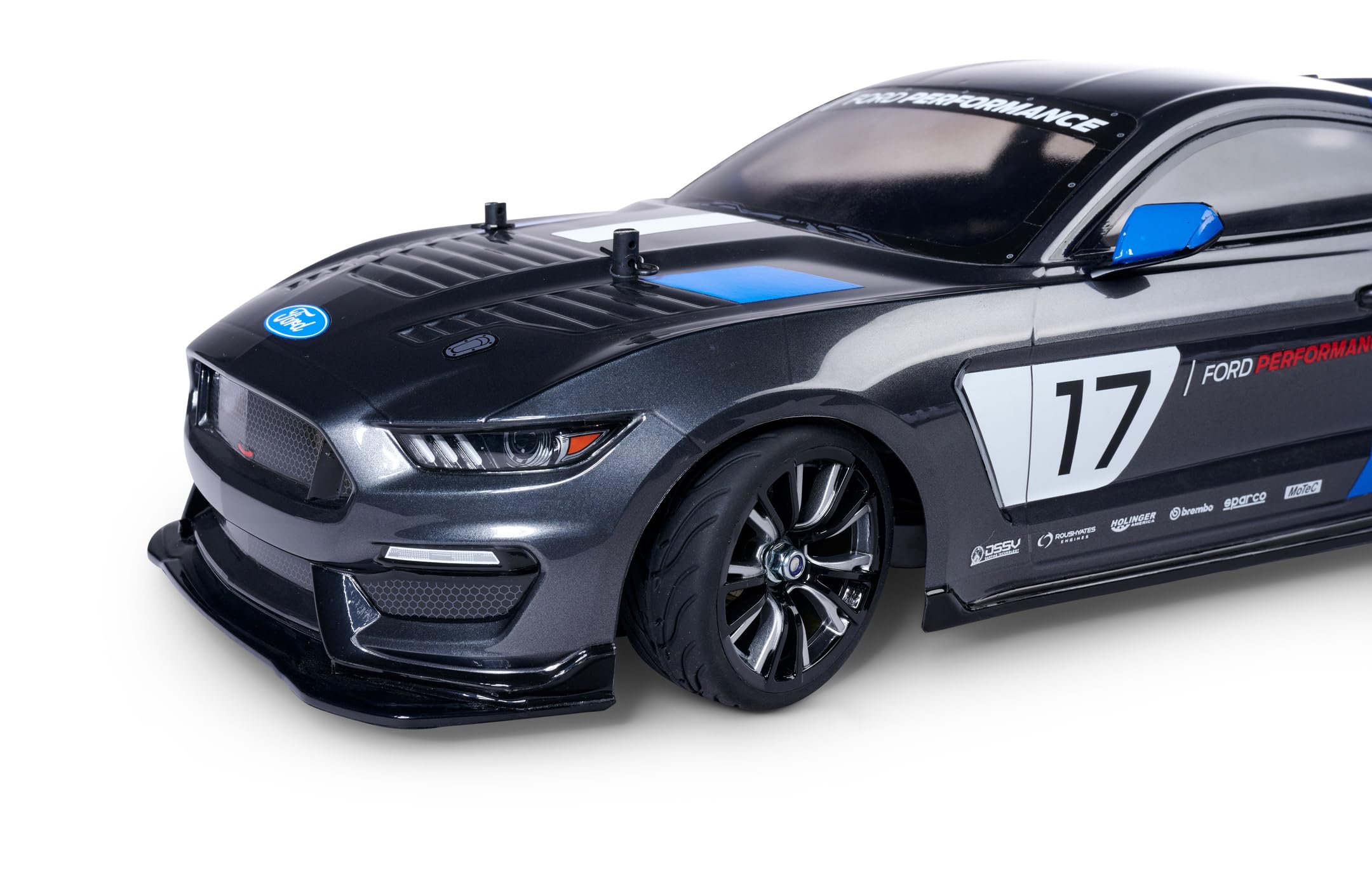 Carson 1:10 Räderset M-Design – 4 Stück, Silber/schwarz, Für RC-On-Road Fahrzeuge