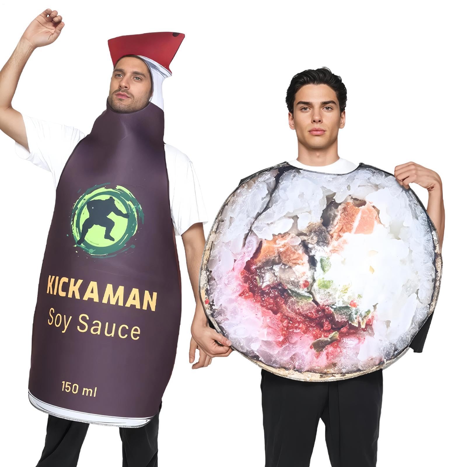 Przebrania Cosplay Przedstawiające Jedzenie Dla Dorosłych Wygodne I Zabawne | Stroje Cosplay Sosu Sojowego na Święta Bożego Narodzenia oraz Rodzinne Spotkania Halloween