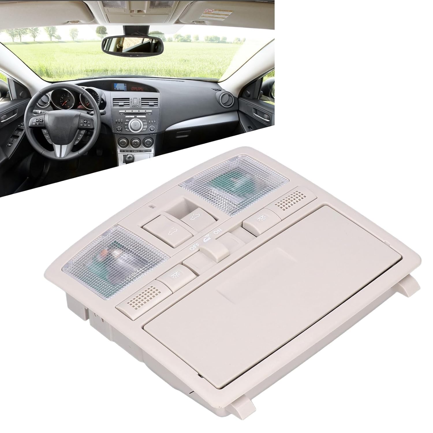 Overhead Console Switch Overhead Sunroof Switch Down Light Glasses Storage BBM669970B75 Replacement for CX9