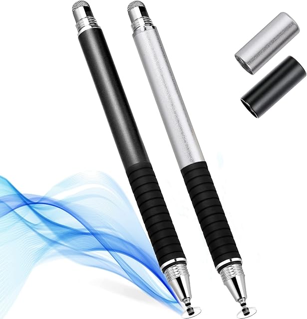 Stylus Pens for Touch Screens,2PCS iPad Pen Stylus Pen for iPad,Touch Screens Capacitive Disc Tip Pencil iPad Pencil Tablet Stylus Pencil for Android/Phone/iPad Pro/Air/Samsung and All Devices