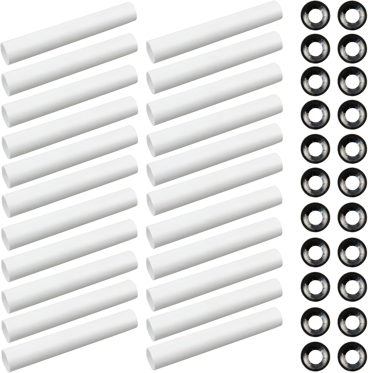 Garage Door Hinge Quiet Roller Sleeves Roller Shaft gaskets for New Rollers or Rollers with Clean Stems 22Pcs