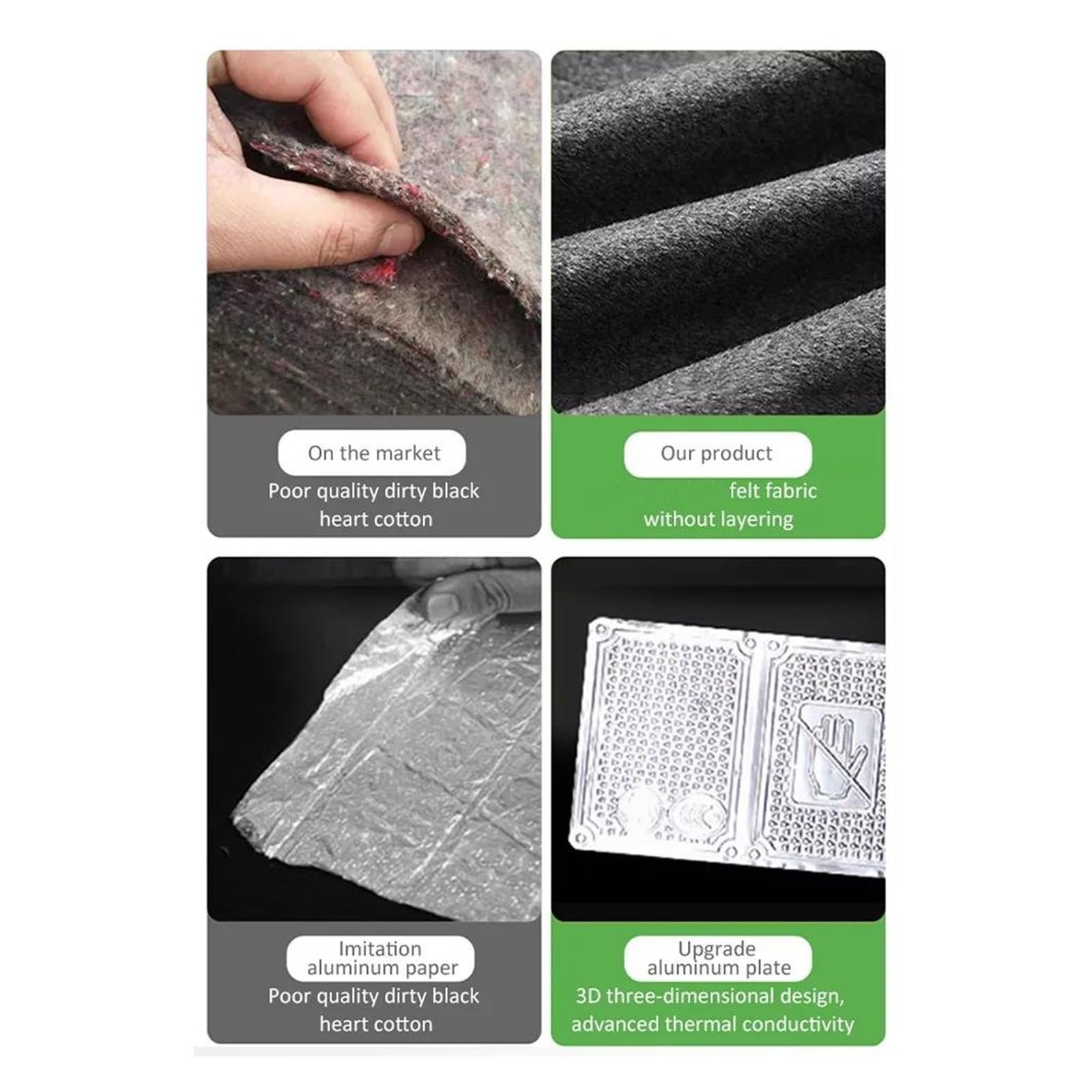 Insulation Cotton Coussin isolant pour capot voiture Pour Peugeot 3008 P84 2017 2018 2019 2020 doublure moteur coton, tapis chauffant insonorisant Insonorisé Heat Pad