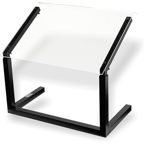 Carlisle FoodService Products Buffet Bar Adjustable Sneeze Guard for Catering, Buffets, Restaurants, Plastic, 24 Inches, Black