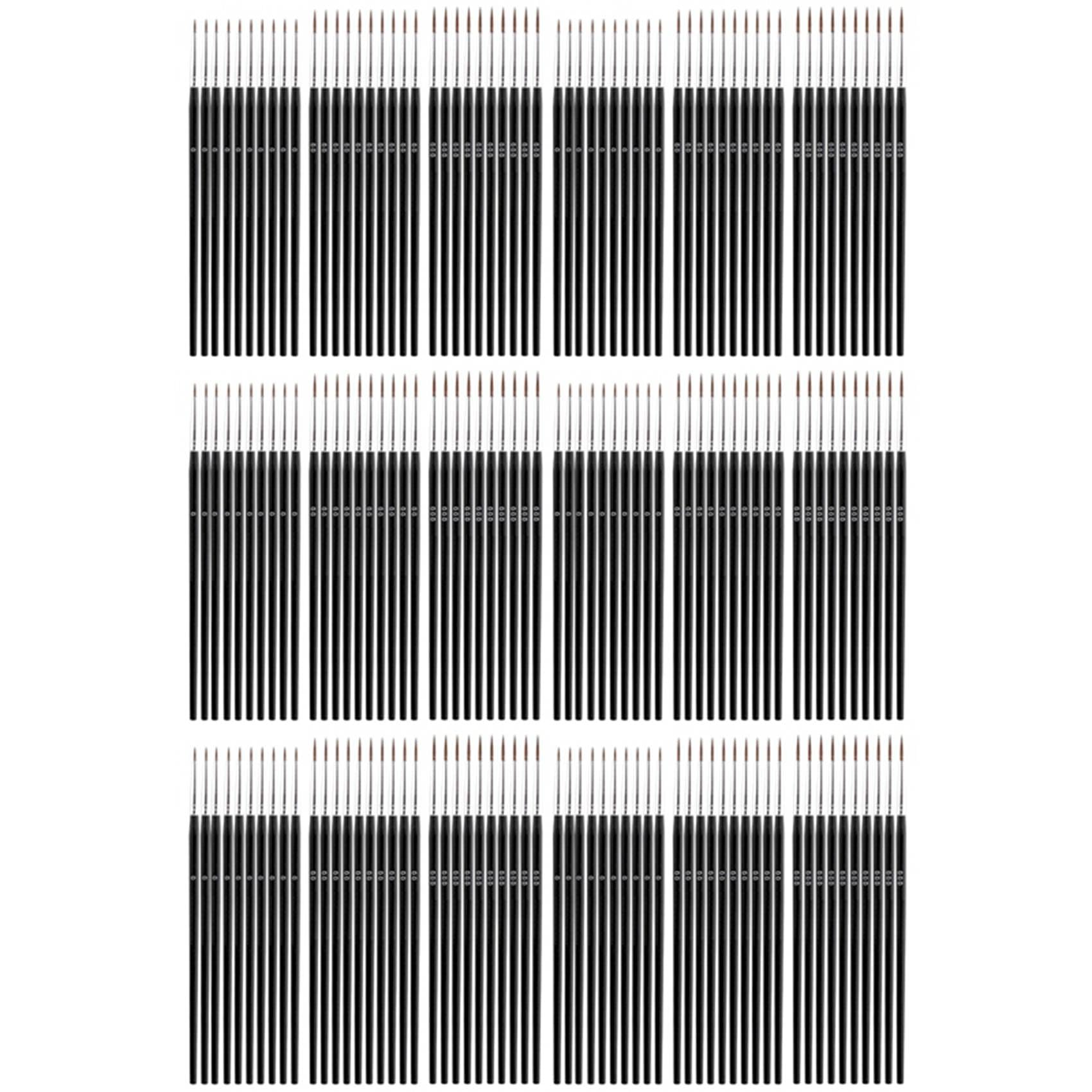 Jnchdghwa 360pcs Detail Paint Brushes, Fine Tip Paint Brush with 3 Sizes 0 00 000 Mini Tiny Miniature Fine Paint Liner Brush