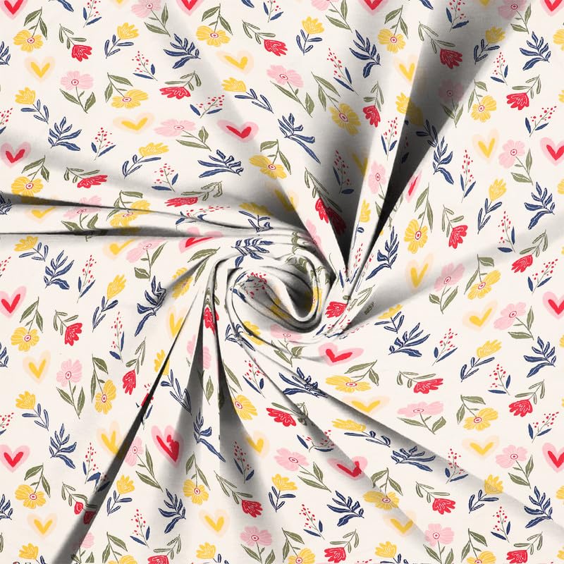 Image of la' amour Cotton 220 TC Flat Double Bed Bedsheets for Summer Breathable | Wrinklefree (Size- 228 x 230 Cm) with 2 Pillow Covers (Size-17 X 27 Inches, Floral, White and Green Pink)