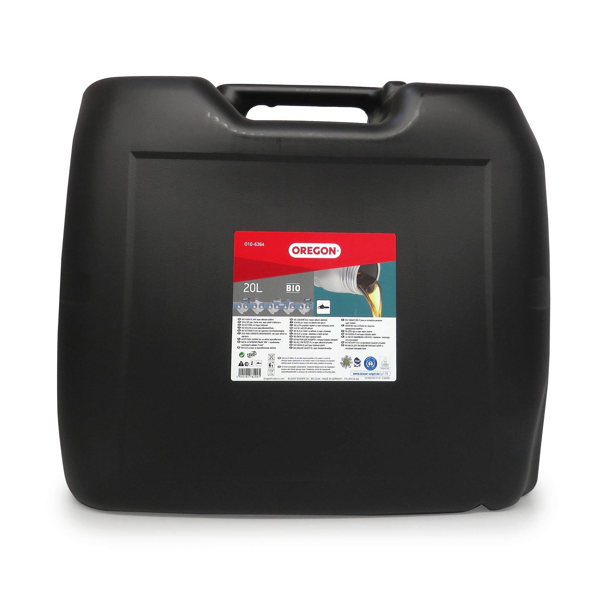 Oregon Bio-Kettenöl, Biologisch abbaubares Schmiermittel für Motorsägen (20-Liter-Kansiter)