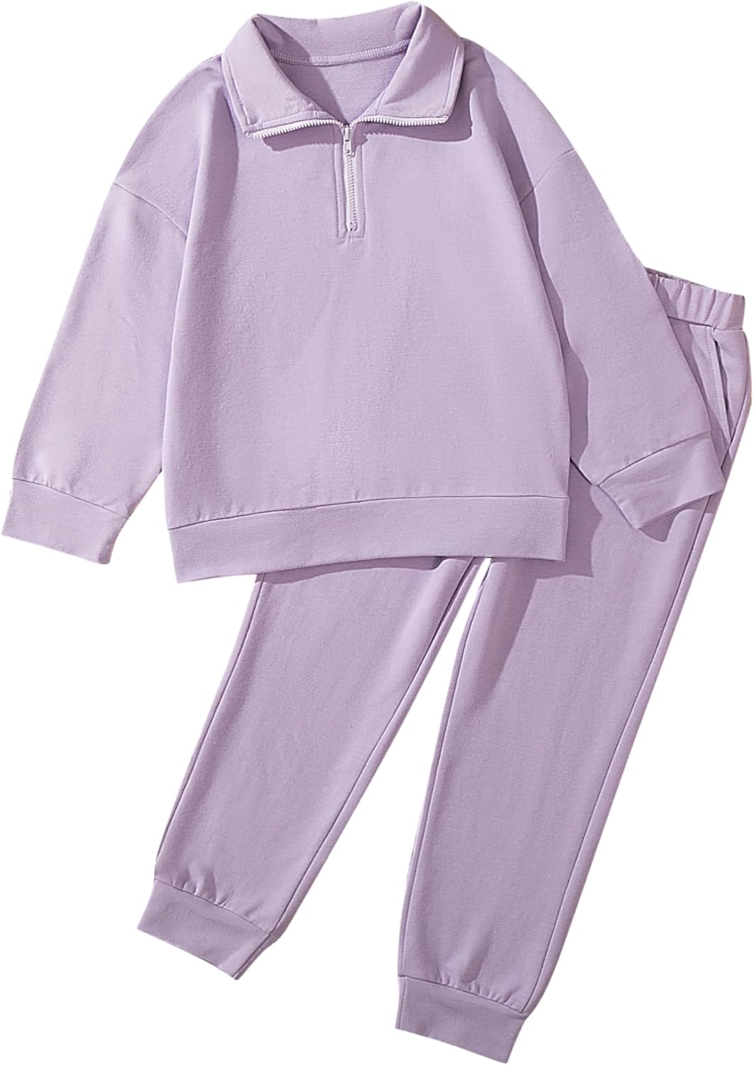 Girls 2 Piece Sweatshirt and Sweatpants Set Girls' Long Sleeve Tracksuits Kids Fall Sweatsuits (5-13 Years)