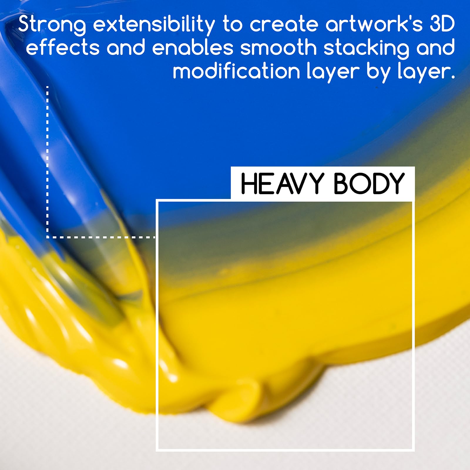 MEEDEN Zestaw farb akrylowych Heavy Body: 100ml x 40 tubek zestaw farb akrylowych zawierający 36 kolorowych farb i 4 tubki bieli tytanowej, szybkoschnące z jedwabisto-matywnym wykończeniem