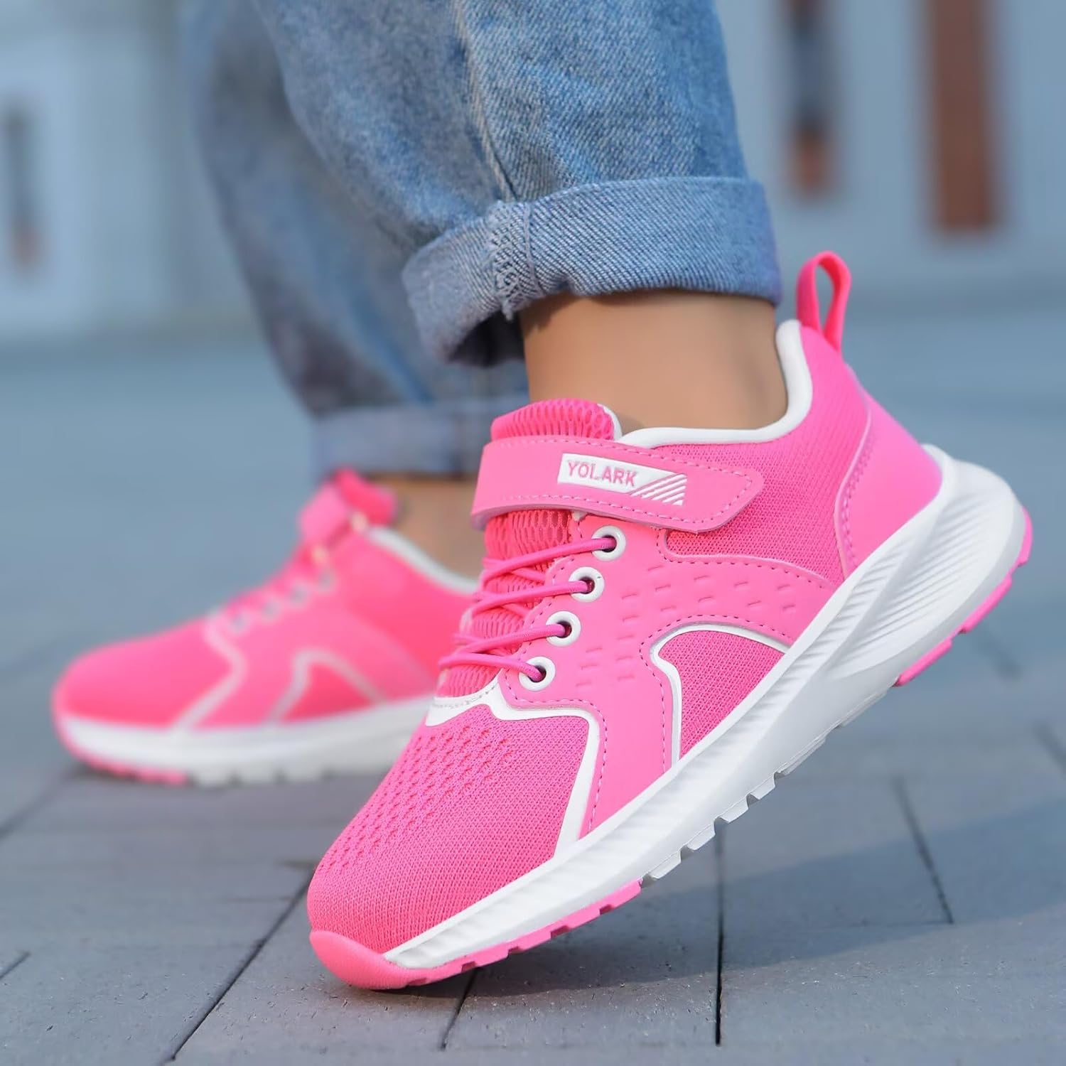 Kids Sneakers for Boys Girls Running Tennis Shoes Non-Slip Hiking Walking Shoes Lightweight Breathable Sport Athletic - Image 2