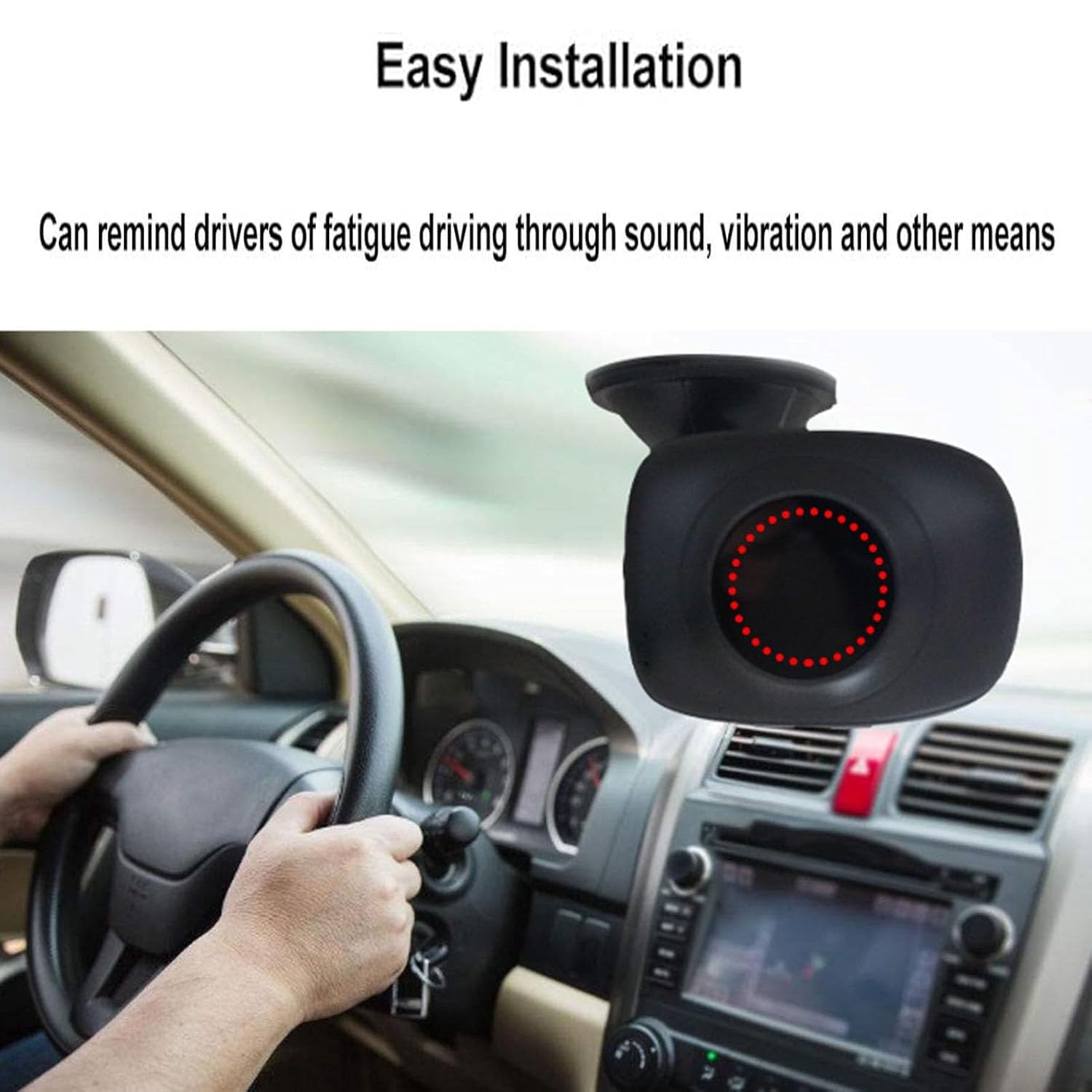 Dispositivo Di Allarme Per La Stanchezza Del Conducente, Monitor Di Guida Per La Stanchezza Con Angolo Di Rilevamento Di 60 Gradi, Avviso Di Distrazione E Sonnolenza Per Auto, Camion E Automobili