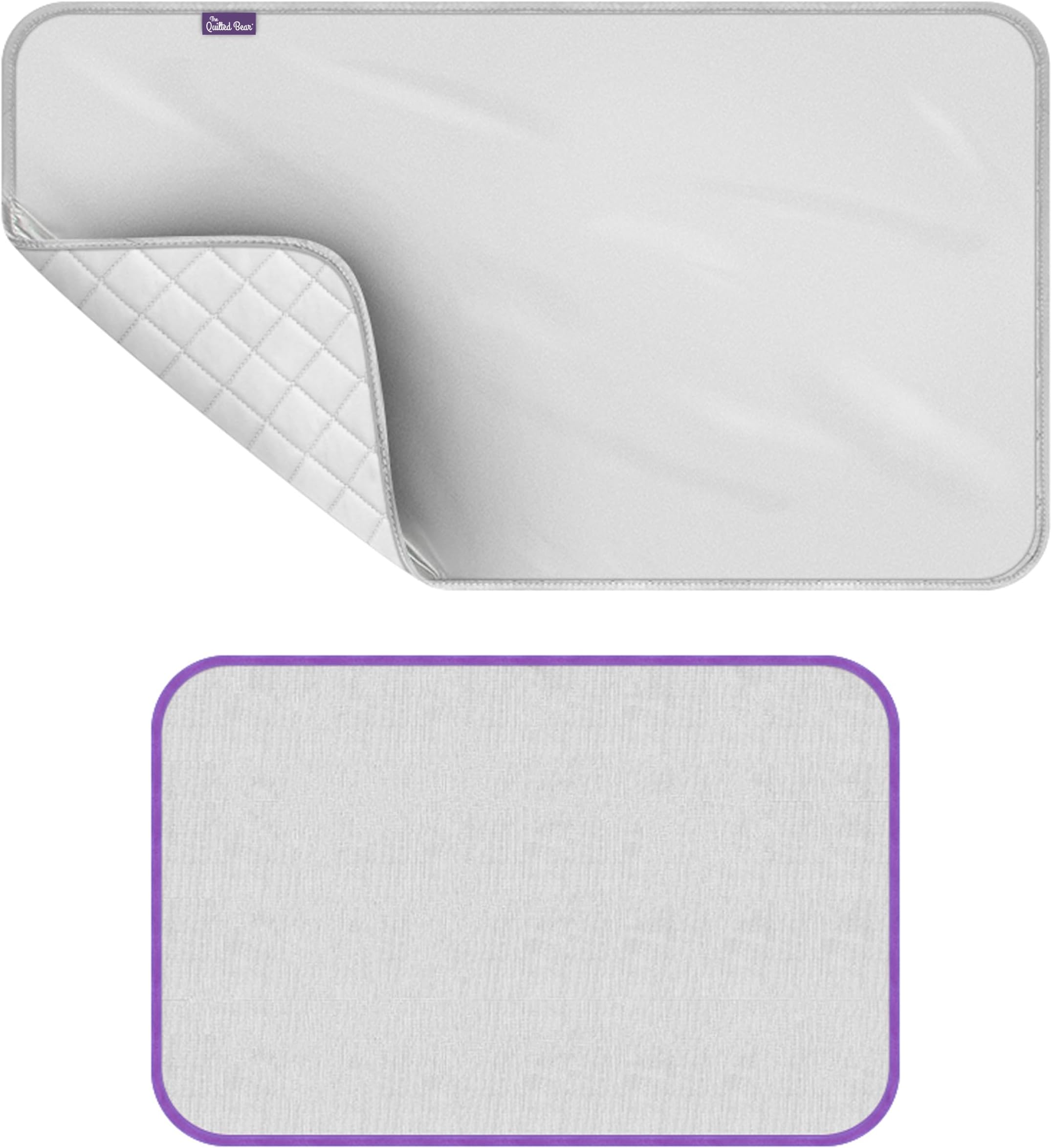 Travel Iron Mat & Mesh Ironing Cloth - Portable Ironing Board Travel Table Mat for Mini Steam Iron with Mesh Cloth Included (48cm x 85cm)