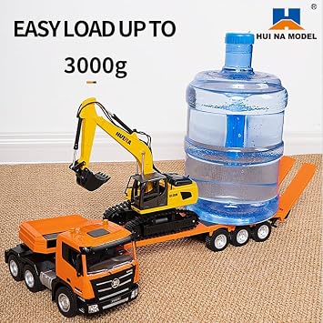 1:18 Huina 1319 RC Tractor Truck Remote Control Shovel Flatbed Trailer Hobby Model