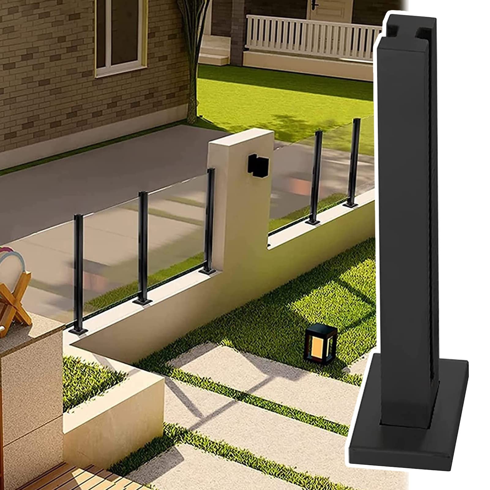 Clôture en acier inoxydable pour sécuriser la terrasse d'une villa de luxe
