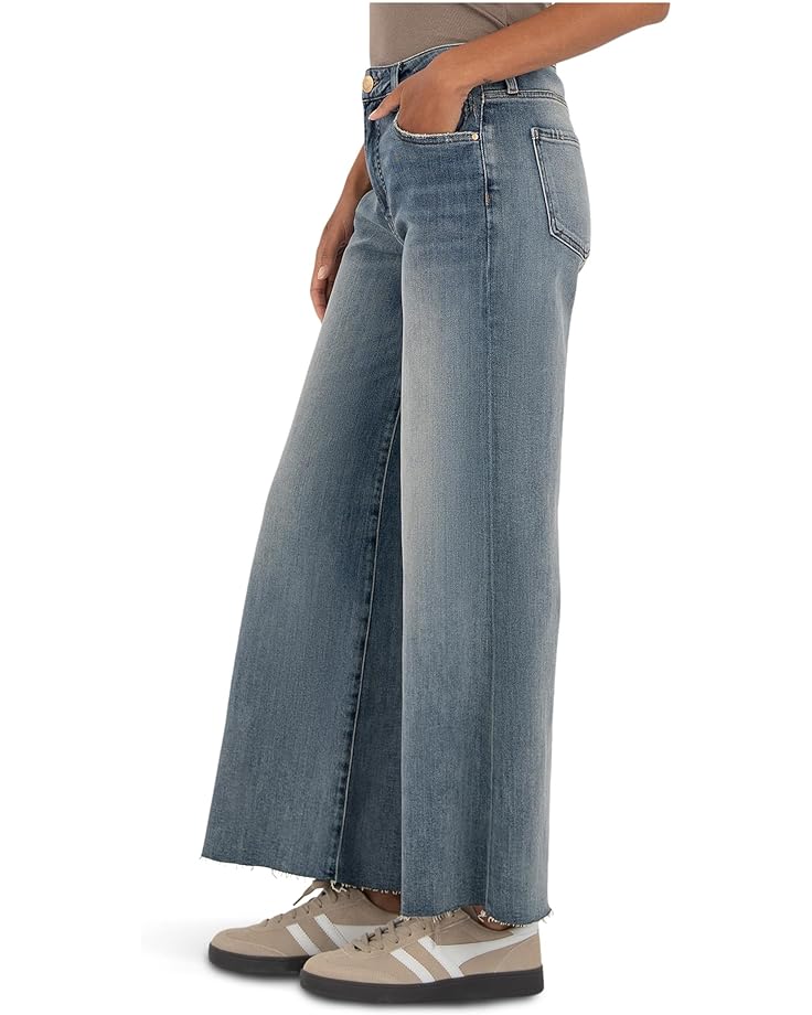 KUT from the Kloth RYAN HIGH RISE FAB AB SUPER WIDE LEG RAW HEM - #2 of 4