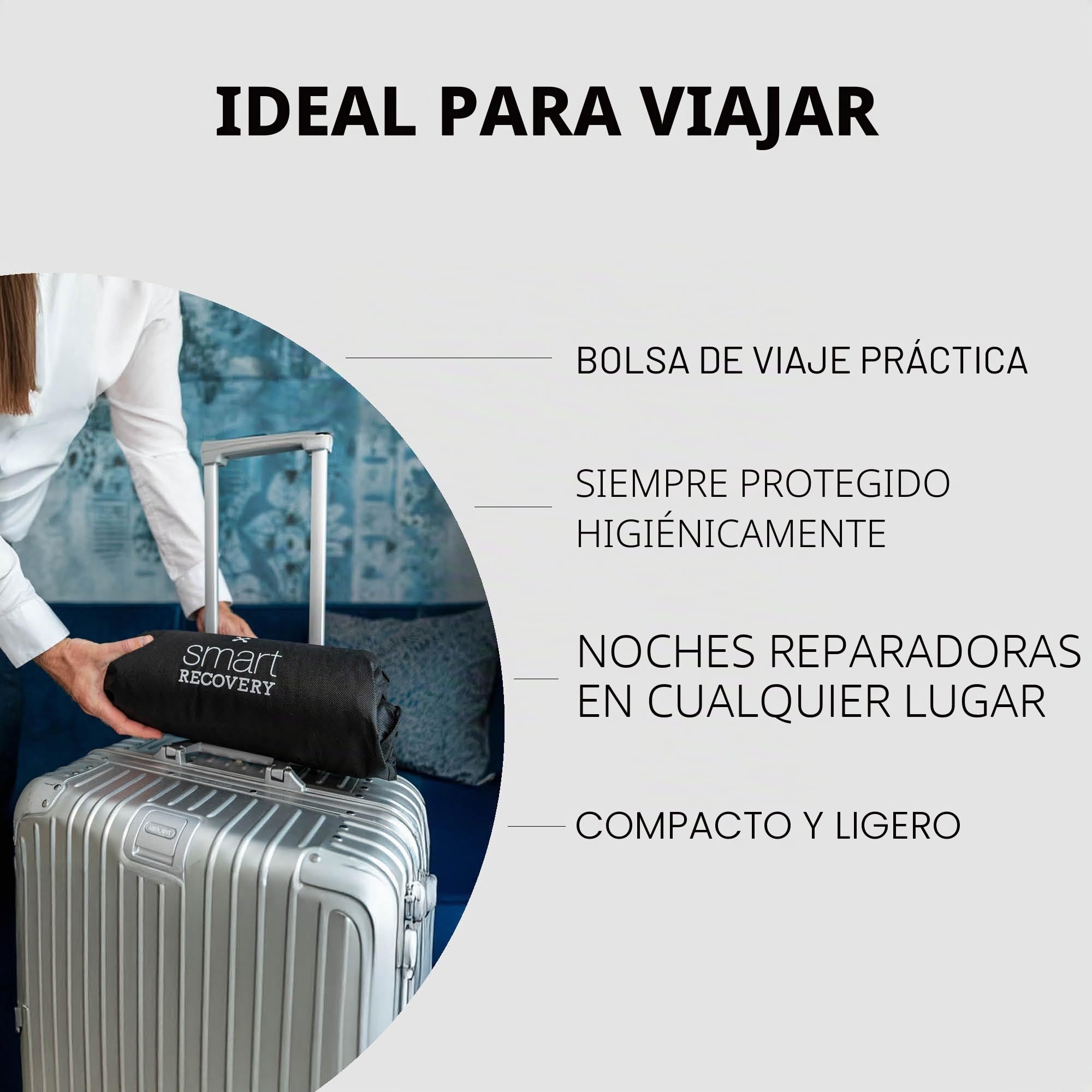smartsleep® Almohada ortopédica – Almohada cervical Recovery Pillow – Almohada cervical ergonómica – Almohada de espuma viscoelástica con cavidad para la cabeza, soporte HWS para dormir de espalda y