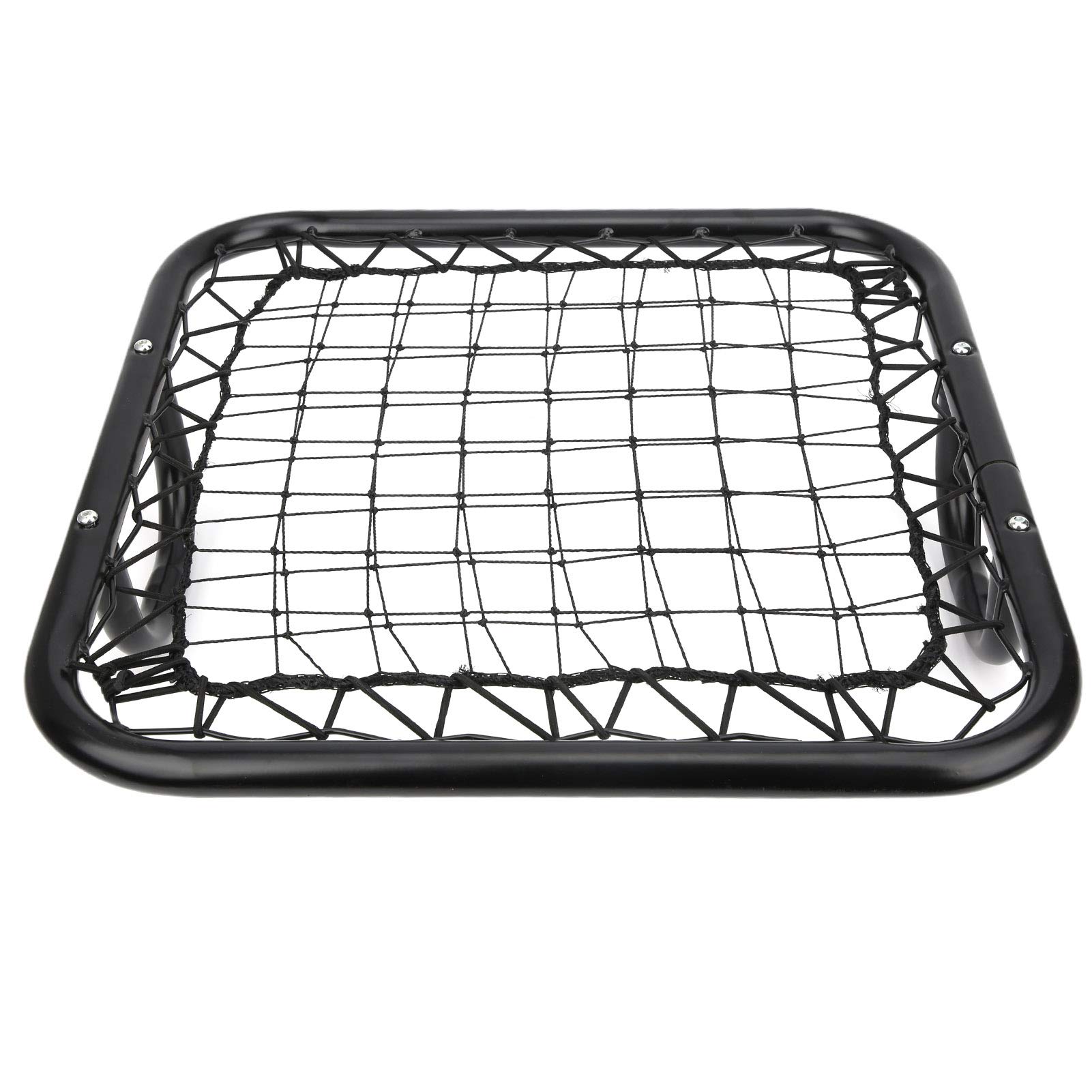 Rebotador de Fútbol Portátil, Equipo de Entrenamiento de Portero de Tamaño Pequeño con Diseño Desmontable y Tornillos de Acero Inoxidable, para Puerta de Fútbol Negro 50x50x12cm