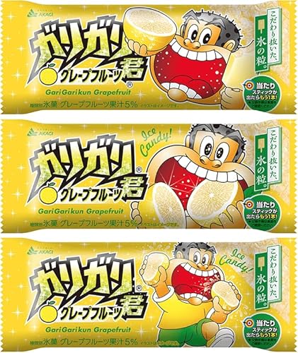 赤城乳業 ガリガリ君 グレープフルーツ（スティック）105ml×10袋（Amazon）