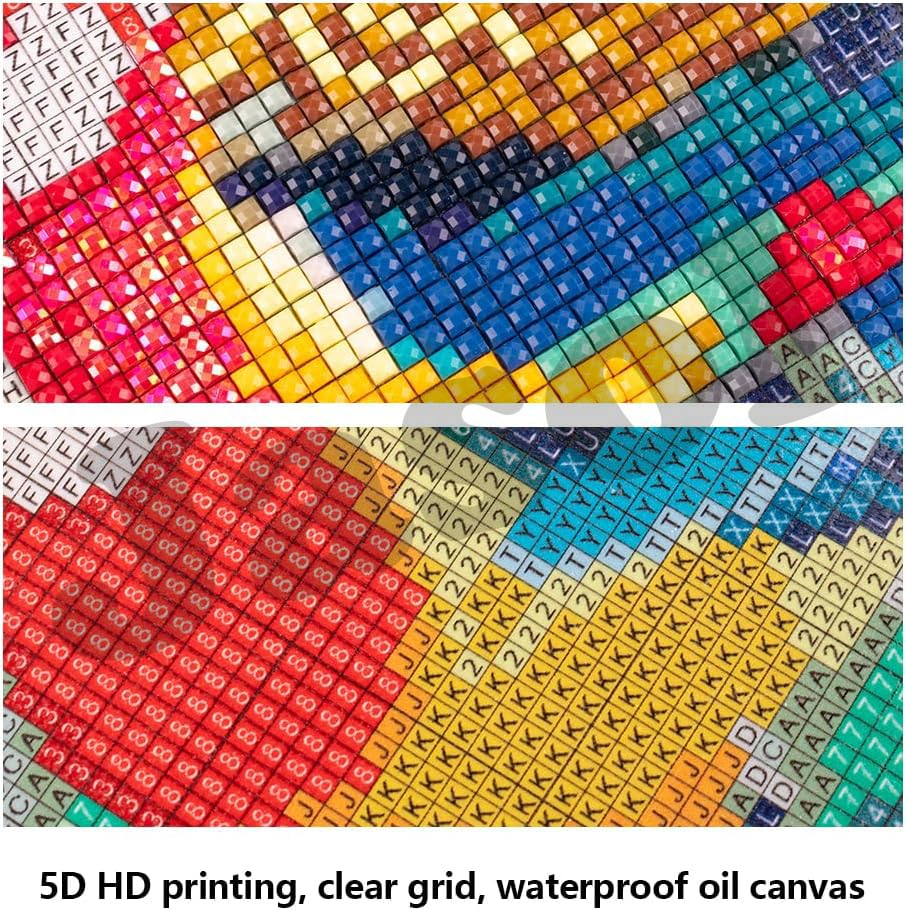 Image of Jasol Diamond Painting Kit, 40x30 Cms, Full Drill, 5D Crystals, Home Wall Decor Gift Set (Paries Love M45405)