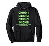 If You Can Read This You Are Too Binary Code Programmer Gift Pullover Hoodie