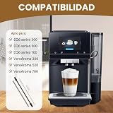 Milk Hose Replacement Set for Coffee Machines, Compatible with Siemens EQ6 and Bosch VeroAroma, Stainless Steel Milk Tube & Cleaning Brush for Fully Automatic Coffee Machines - 6