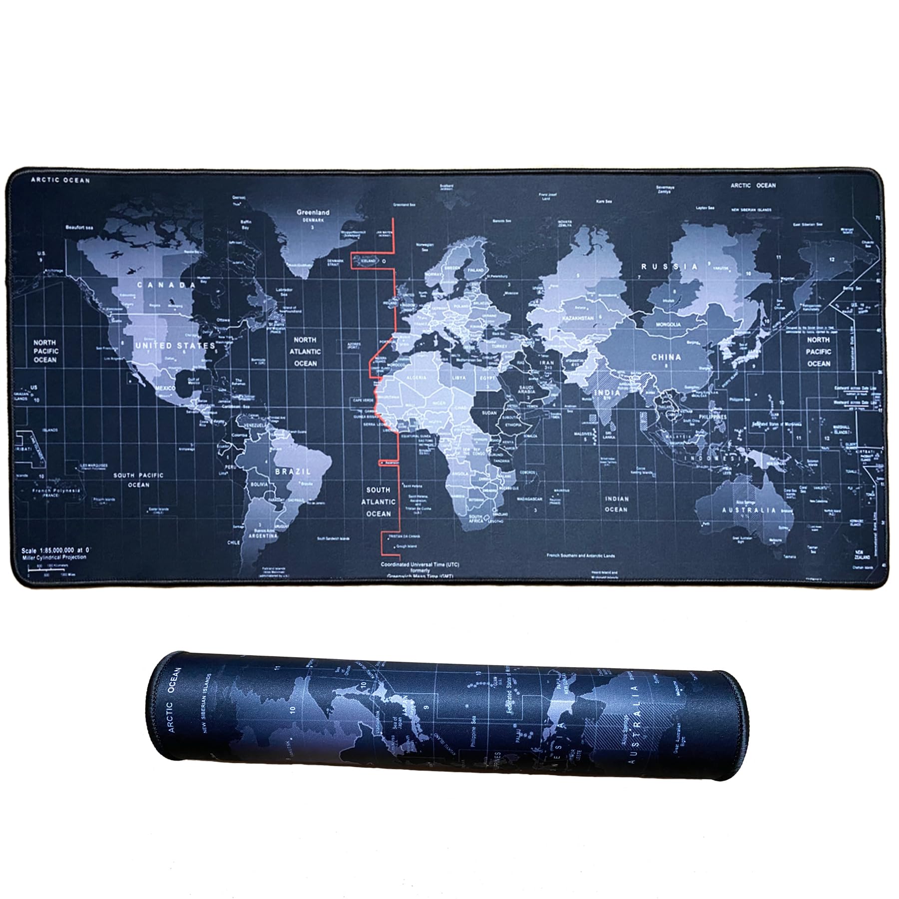Jahosin Large Gaming Mouse Pad with Stitched Edges,[27.5x11.8In] Extended Mouse Pad with Non-Slip Natural Rubber Base for Gamer/Desktop/Office/Home (70x30 DiTuk)