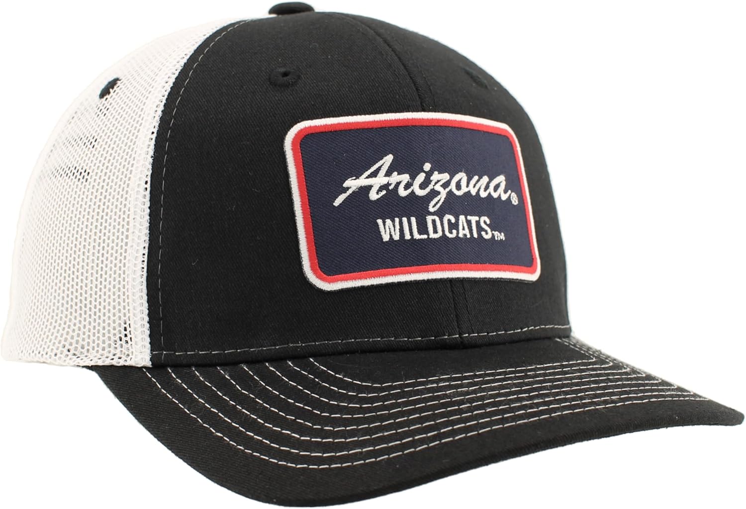 Arizona Wildcats NCAA Officially Licensed Trucker Hat Dakota Patch Brick Black White - Image 5