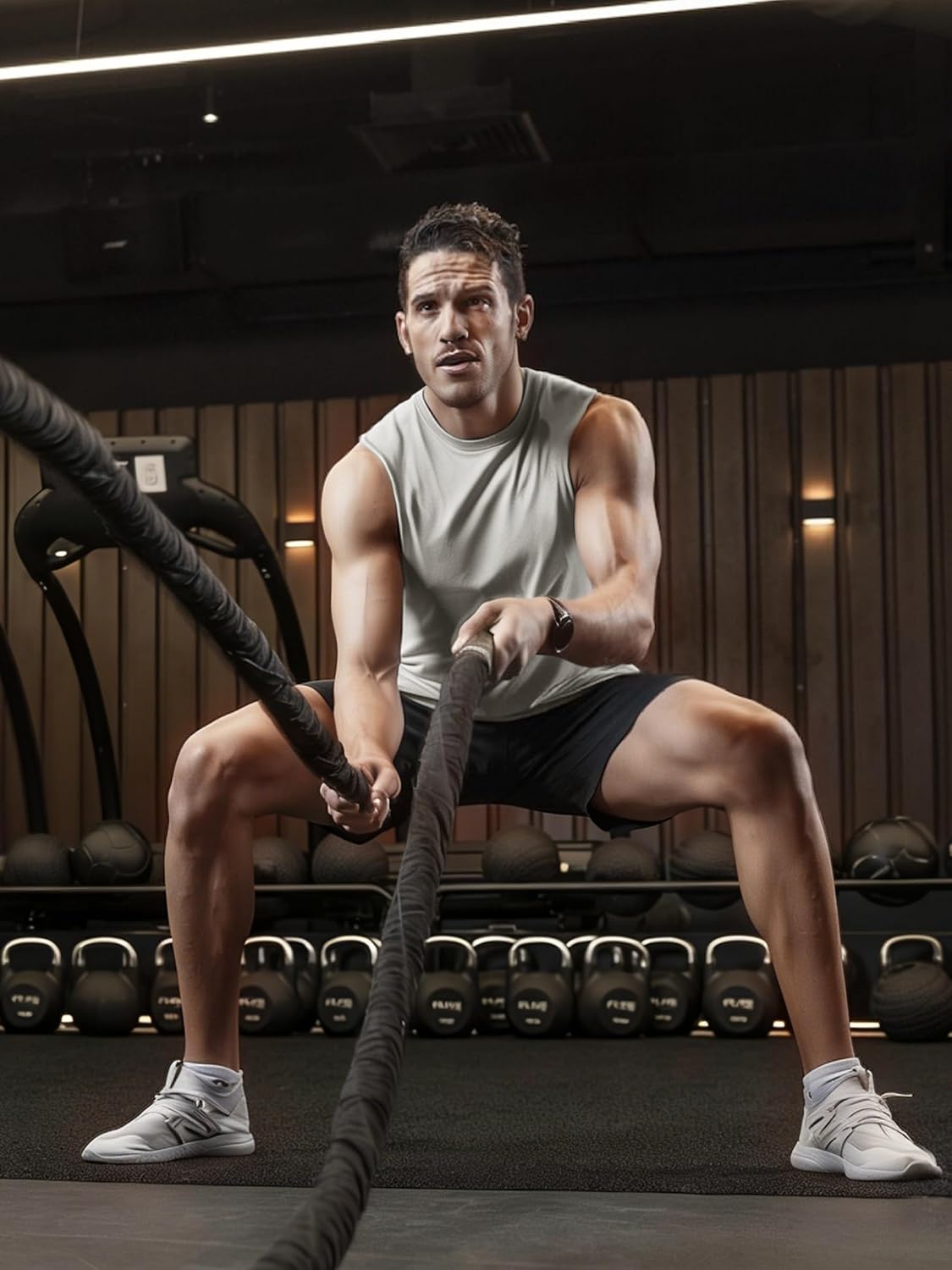 ZITY Men's Sleeveless Shirts Quick Dry Tank Tops UPF 50+ Workout Gym Muscle Shirts for Running Bodybuilding Summer Beach - Image 3