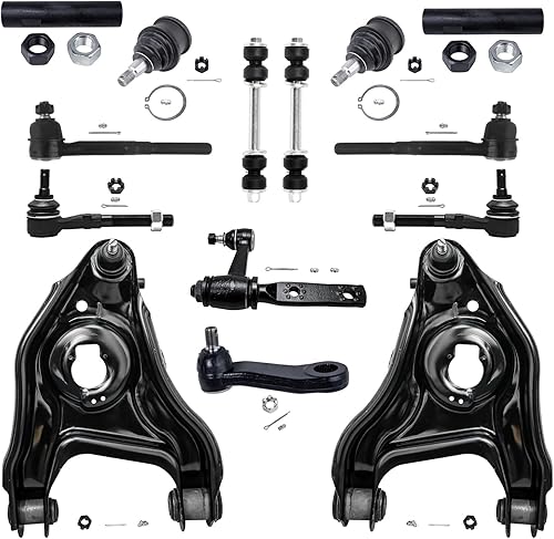 Miniatura 310 de Detroit Axle - 4WD Front End 14pc Kit de suspensión para Ford F-150 F-250 Expedition Navigator, 2 brazos de control superior 2 rótulas inferiores 2