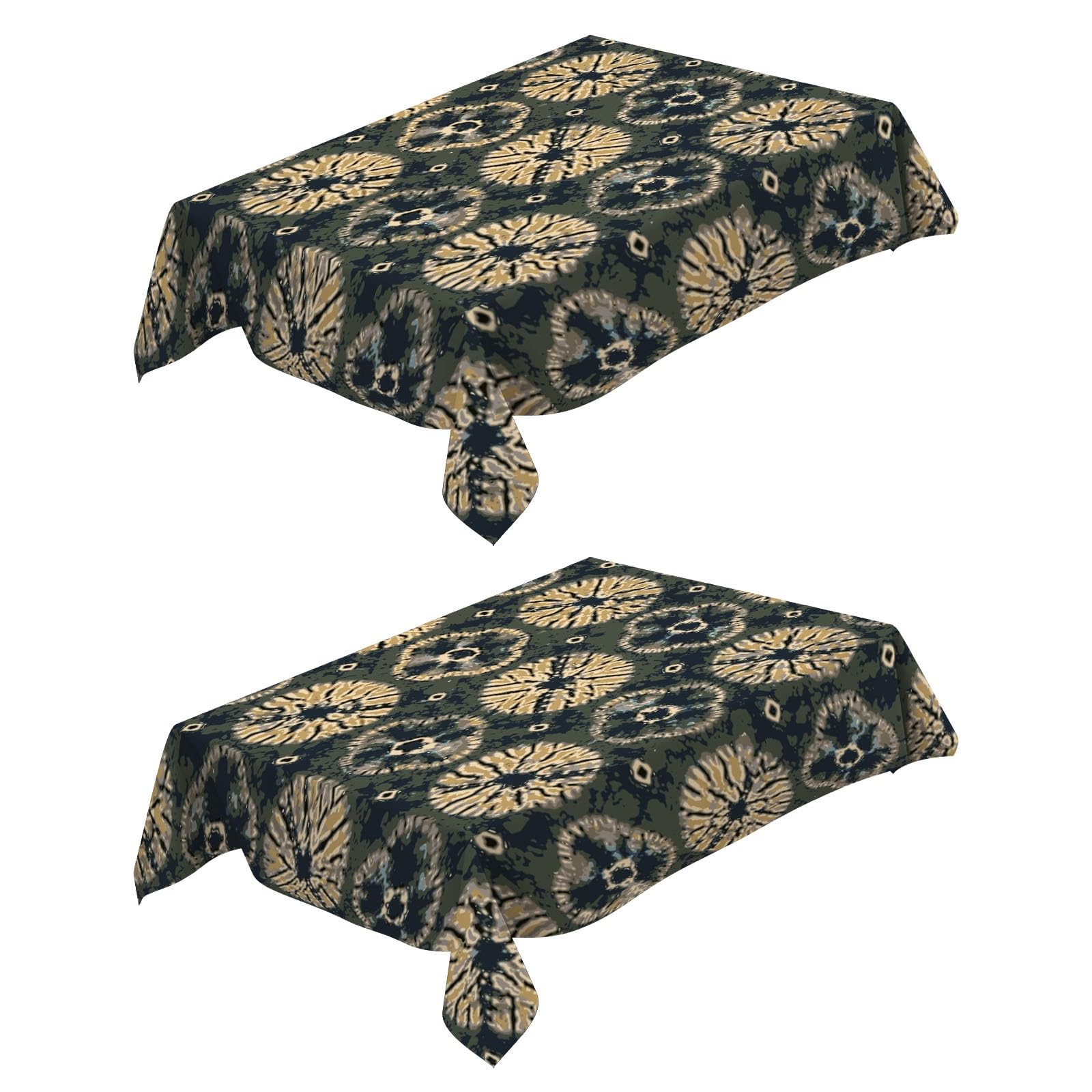 Nappe imprimée pour jardins et cuisine 120x160 cm au motif abstrait moderne