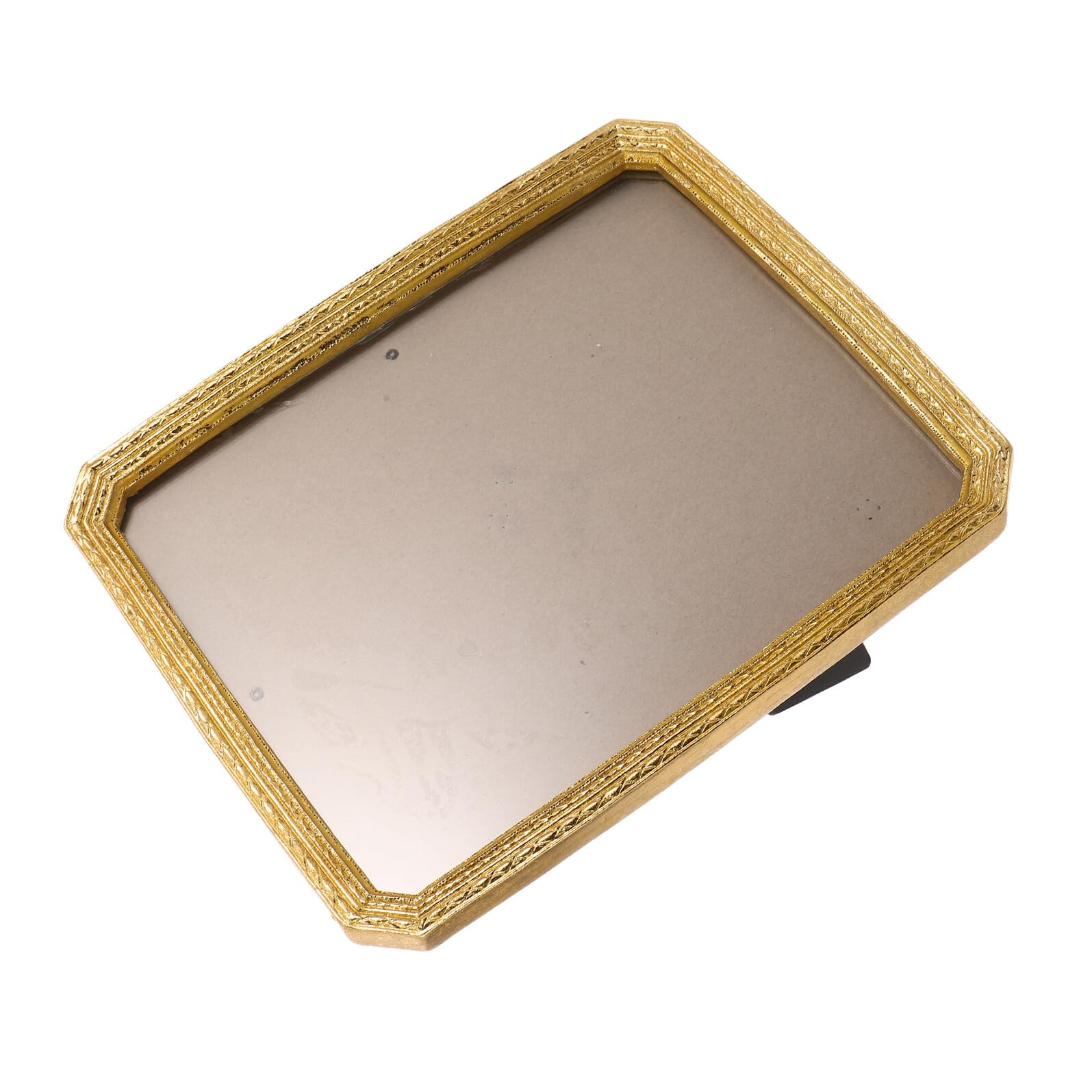 Alipis Goldener Retro Bilderrahmen 8x10 aus Robustem Kunstharz Vintage Fotorahmen mit Wandaufhängung und Abnehmbarem Tischständer Europäischer Vintage Stil für Wohnzimmer und Heimgalerie