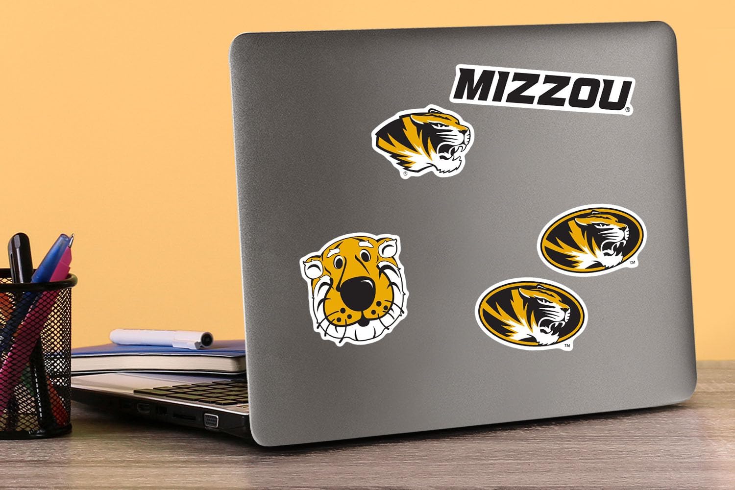 University of Missouri Spirit Logo Vinyl Large Deluxe Stickers Variety Pack - Laptop, Water Bottle, Scrapbooking, Tablet, Skateboard, Indoor/Outdoor - Image 3