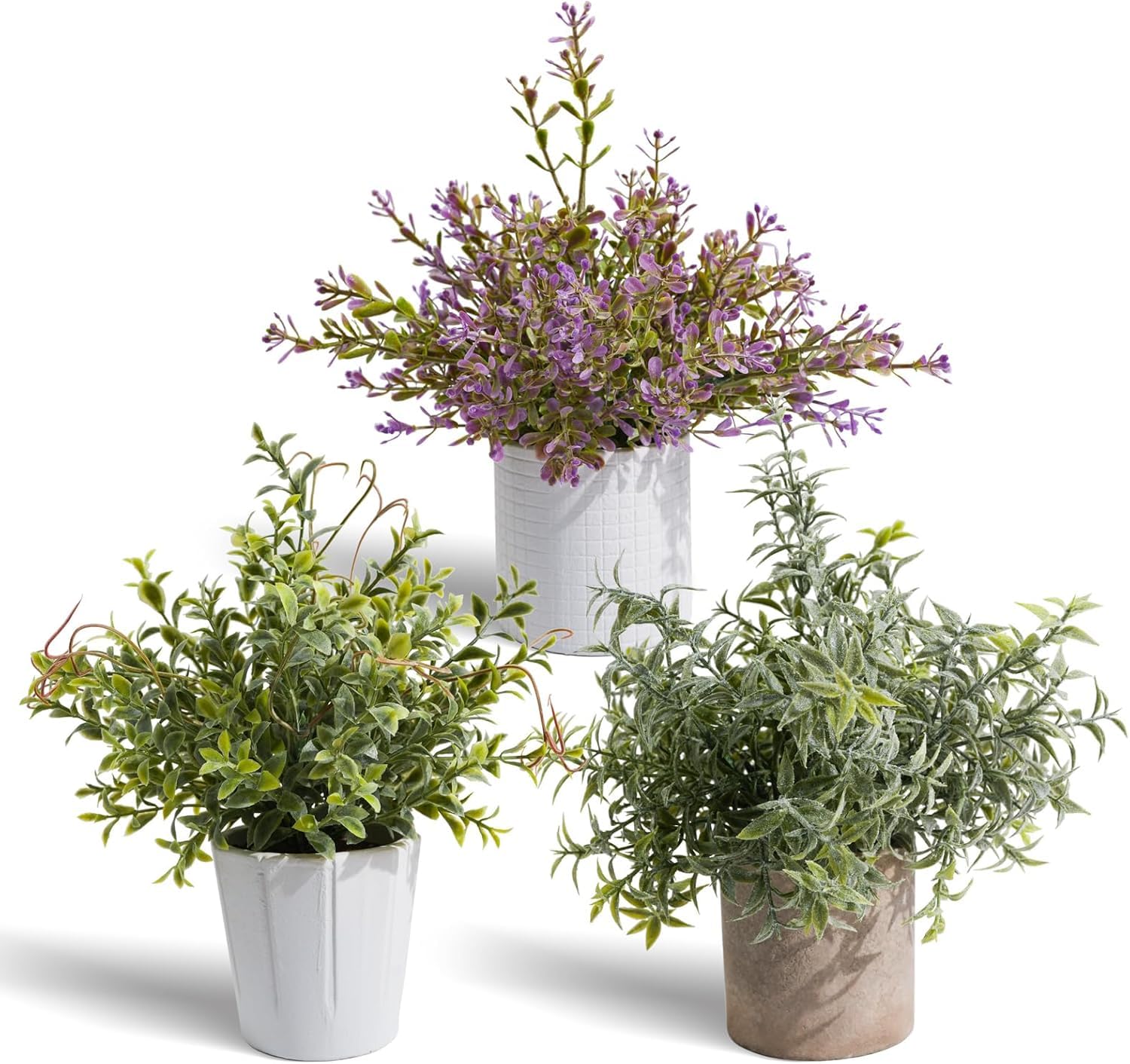 YVONNEYI 3 Pièces Plantes Artificielles Tombantes En Pot - Fausse Plante Suspendue Pour Décoration Intérieur Chambre Et Salle De Bain