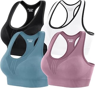 High Impact Sports Bras for Women High Support Padded Sports Bra Workout Bras for Women Racerback Bra for Yoga