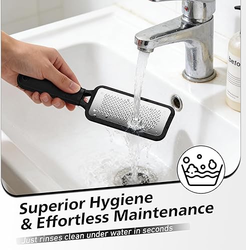 Miniatura 7 de BALUCA Lima profesional y removedor de callos  Escofina de pies de acero inoxidable y pies de metal, herramienta de pedicura para piel dura y