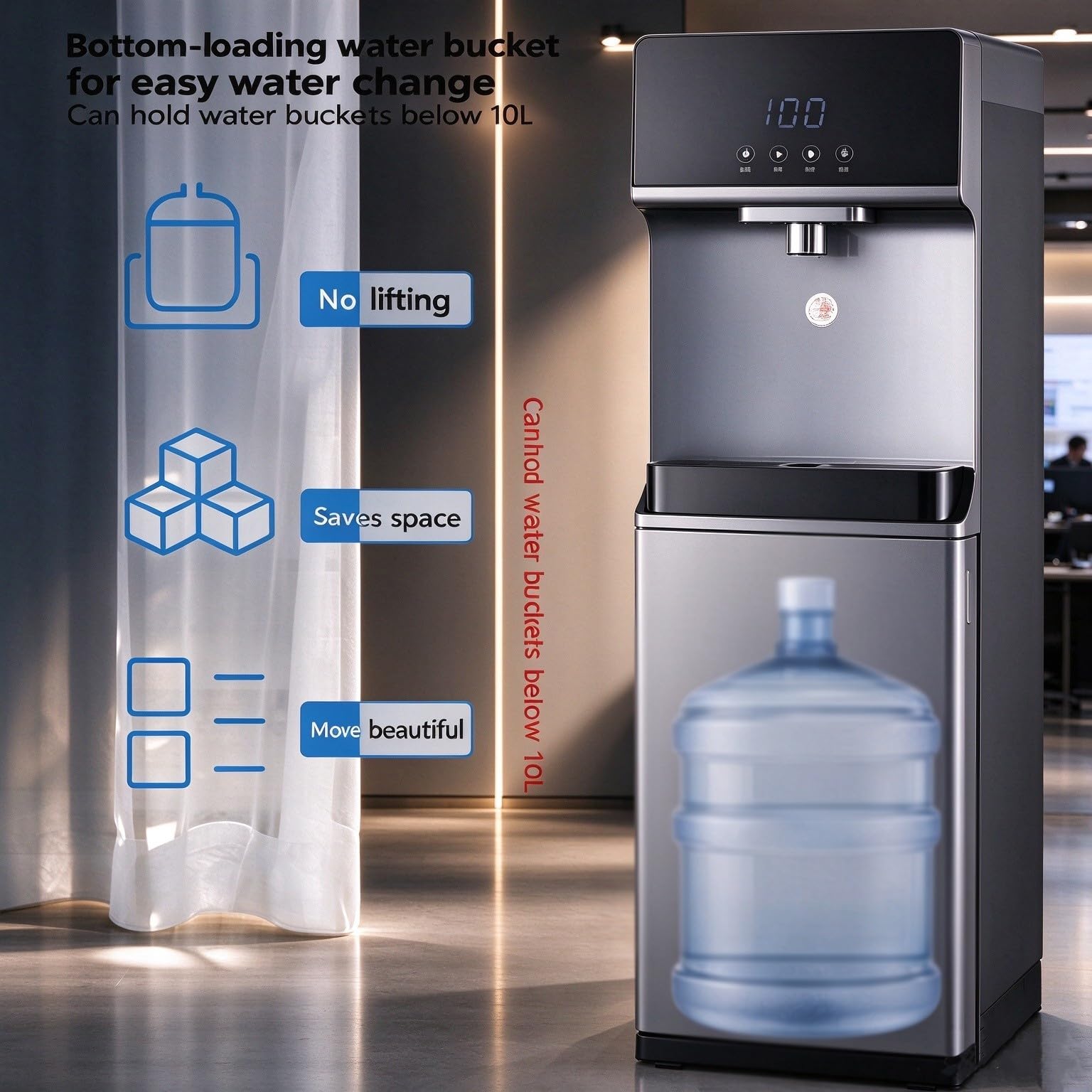 Distributeur D’Eau en Bas,Machine À Refroidisseur d'eau pour Entreprises