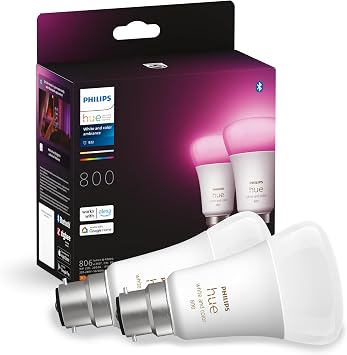 Philips Hue Smart Bulb Twin Pack, 2 Count Pack of 1