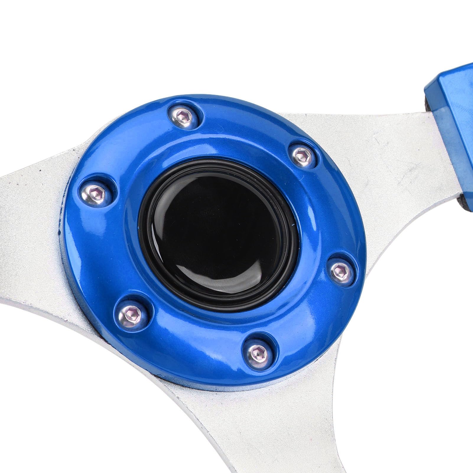 Keenso Kierownica Sportowa Uniwersalna, 33 Cm PU Aluminium, do Samochodu