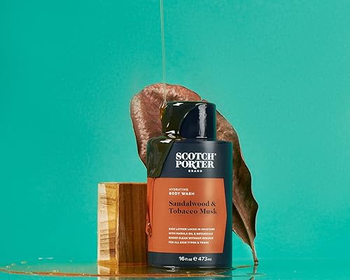 Miniatura 2 de Scotch Porter Jabón corporal hidratante  Sándalo y almizcle de tabaco  Formulado con ingredientes no tóxicos, libre de parabenos, sulfatos y