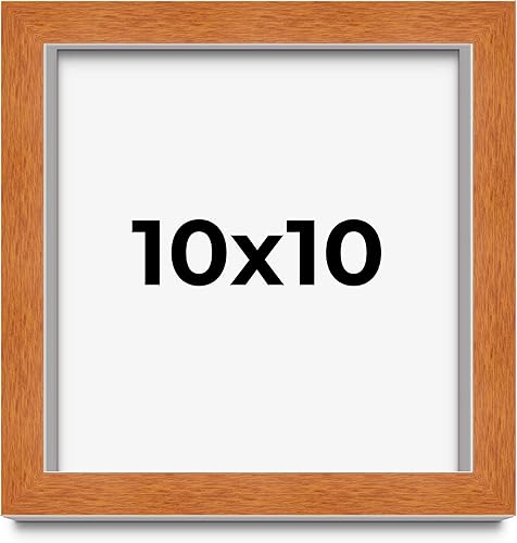 Miniatura 137 de Marco marrón de 18 x 24 pulgadas, marco de madera maciza de nuez de miel, ancho de moldeo de 0.875 pulgadas, profundidad de rabo de 0.875 pulgadas